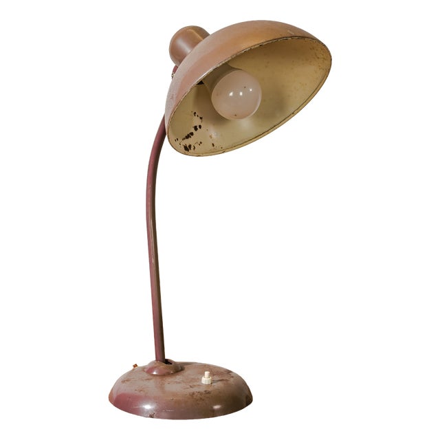 Bauhaus Brown 6556 Table Lamp from Kaiser Idell / Kaiser Leuchten, 1940s For Sale