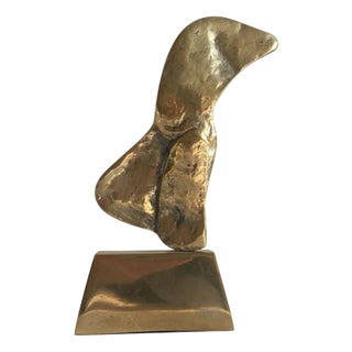 Italian Bronze Abstract Sculpture by Rodica Tanasescu, 1980 For Sale