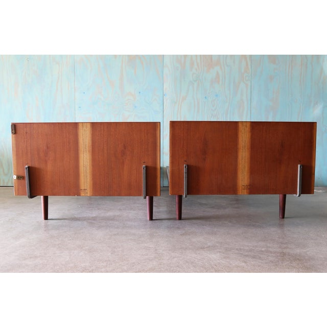 1960s Hans Wegner for Getama Teak King Bed (Two Twins) Mid Century Danish Modern For Sale - Image 12 of 15