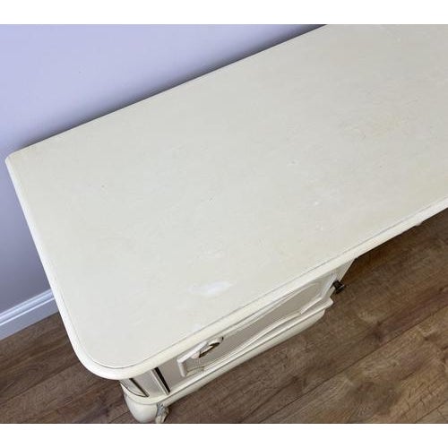 Sideboard Vintage French Shabby Chic Louis Style Carved Storage Cabinet Lot 4835 For Sale - Image 9 of 15