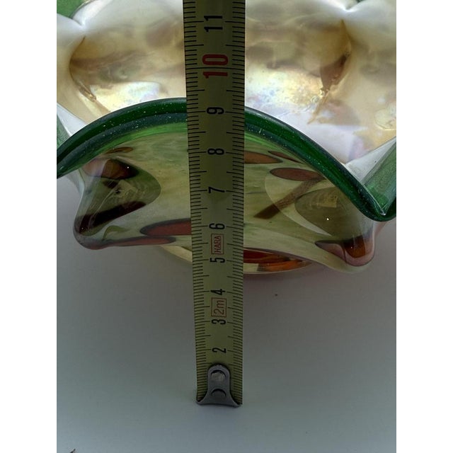 Bohemian Art Glass Bowl by Ernst Steinwald, 1930s For Sale - Image 6 of 8