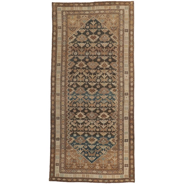 Early 20th Century Antique Persian Malayer Hallway Rug Runner, 04'11 X 10'06 For Sale - Image 9 of 9