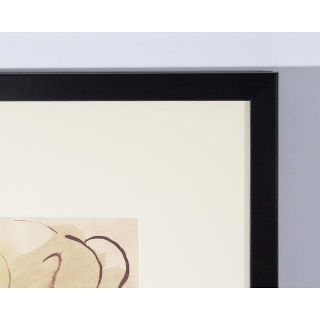 Abstract Abstract Watercolor Painting of a Rooster by Robert C. Ray For Sale - Image 3 of 8