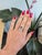 A dramatic 9.24-carat bi-color tourmaline blends two natural hues in a single emerald-cut stone, set in solid two-tone 14K...