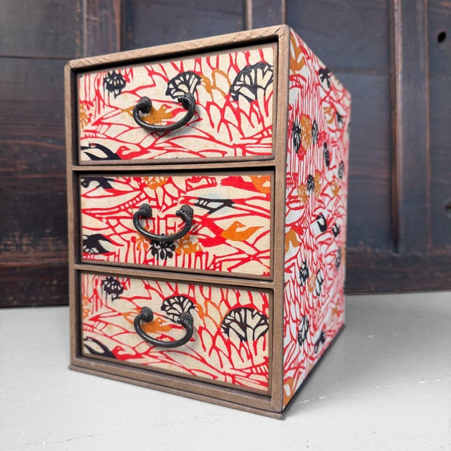 Vintage Japanese Mini Chest of Drawers, 1950s For Sale - Image 9 of 9