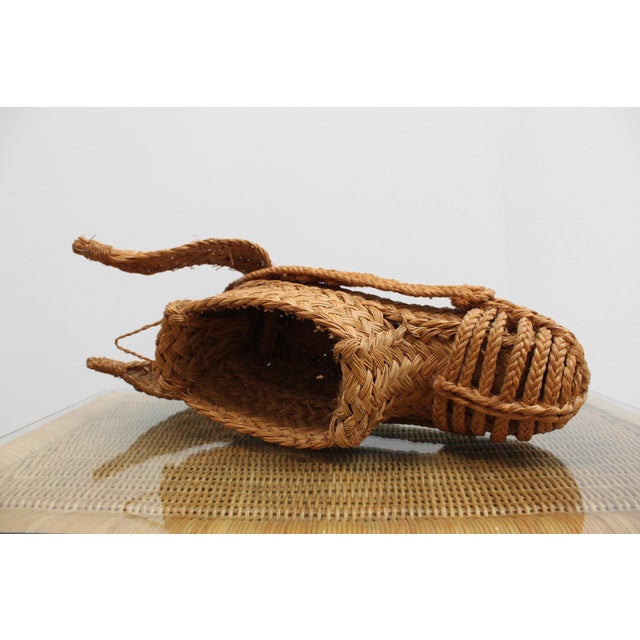 Rustic European Equestrian Wicker Horse Head For Sale - Image 3 of 8