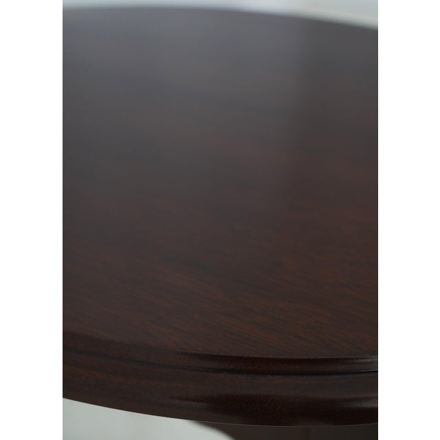 Stickley 1 Drawer Oval Mahogany Lamp Table For Sale - Image 10 of 18
