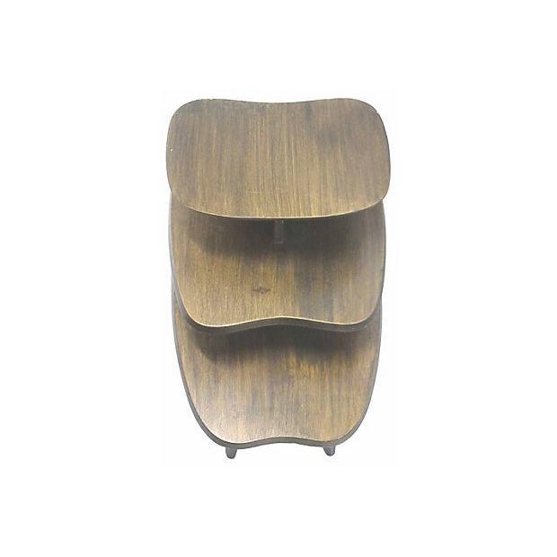 Mid-Century Stepped End Table For Sale - Image 4 of 4
