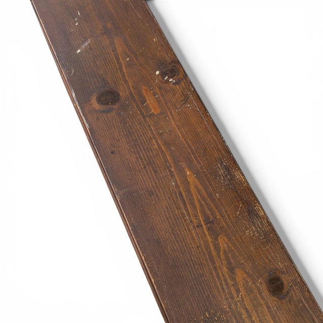 Vintage Primitive Rustic Low Wood Bookcase No. 57b For Sale - Image 17 of 18