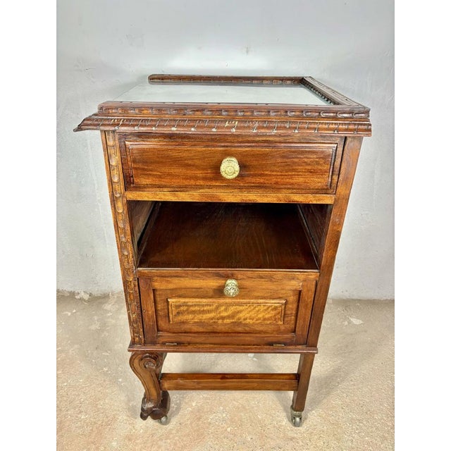 Victorian Carved Oak Serving Cabinet, 1920s For Sale - Image 11 of 14