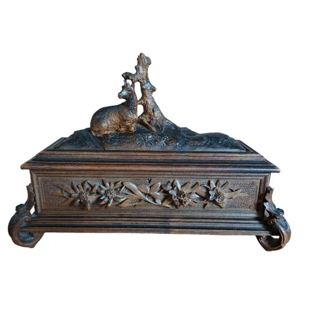 Aqua Black Forest Jewelery Box For Sale - Image 8 of 8