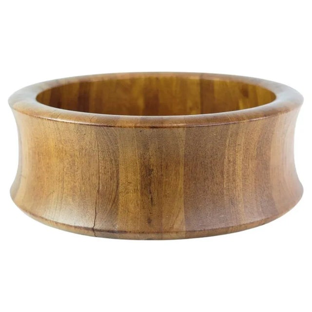 Danish Design Teak Wood Bowl from Digsmed, 1960s For Sale - Image 9 of 9