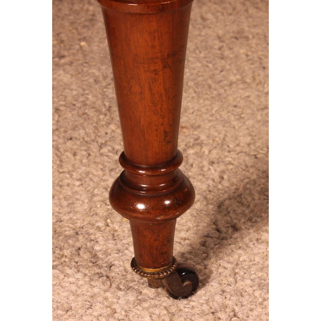19th Century Mahogany Bench, England For Sale - Image 11 of 13