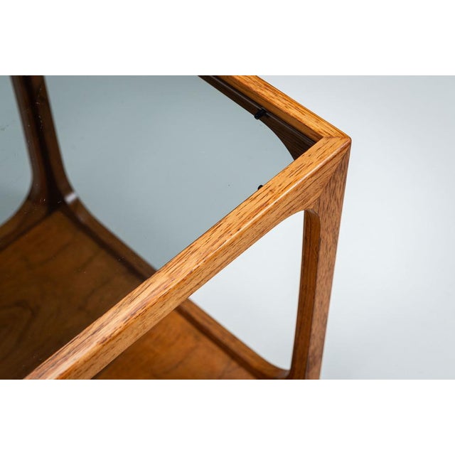Side Table in Rosewood with Smoked Glass Top by Jacob Brink, 1960s For Sale - Image 9 of 13