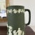 English Late 19th Wedgwood Green Jasperware Large Pitcher For Sale - Image 3 of 12