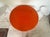 Metal Round Metal Table - Vintage Orange For Sale - Image 7 of 9