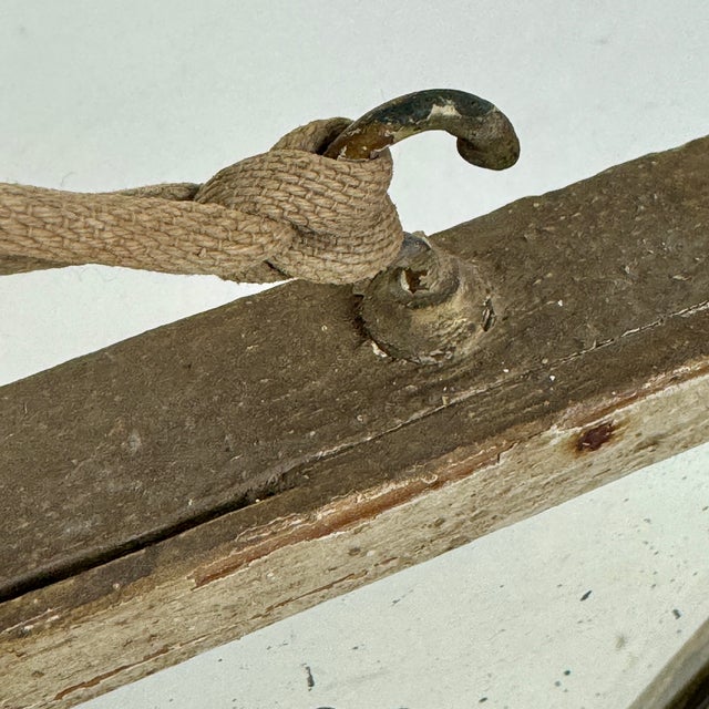 Antique Primitive French Diamond Shape Wall Mirror With Distressed Plate For Sale - Image 9 of 9