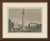 This antique engraving of Trajan's Pillar shows Trajan's Column standing in its square in Rome with a domed church and an...