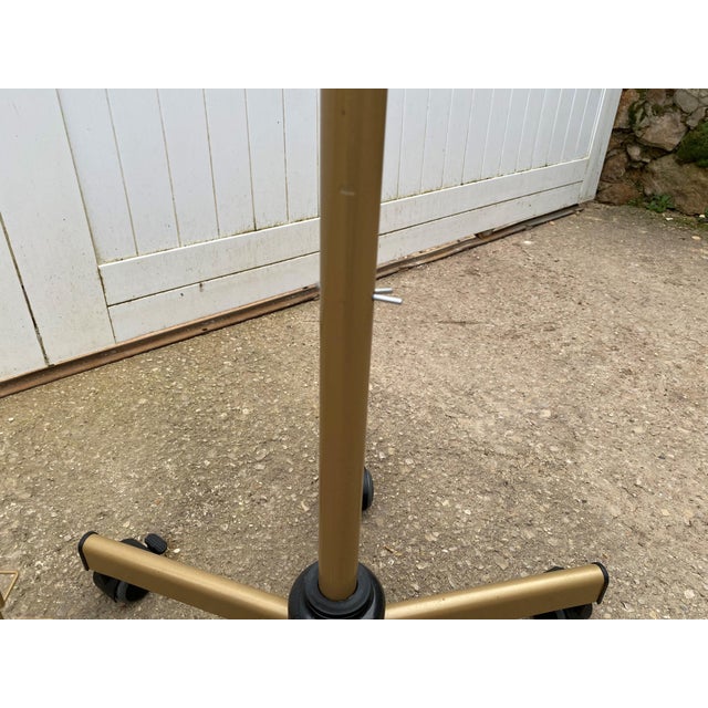 Swivel Postcard Holder on Casters Gold, 1990s For Sale - Image 12 of 17