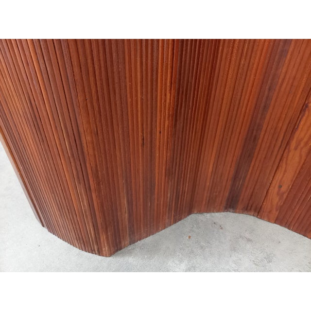 Wood Undulating Slatted Screen, 1930s For Sale - Image 7 of 18
