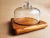 Mid-Century Modern 1970s Square Teak Wood Charcuterie Board With Glass Cloche For Sale - Image 3 of 10