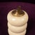 Cream Speckled Ceramic and Brass Table Lighter by Tommaso Barbi, 1970s For Sale - Image 11 of 15