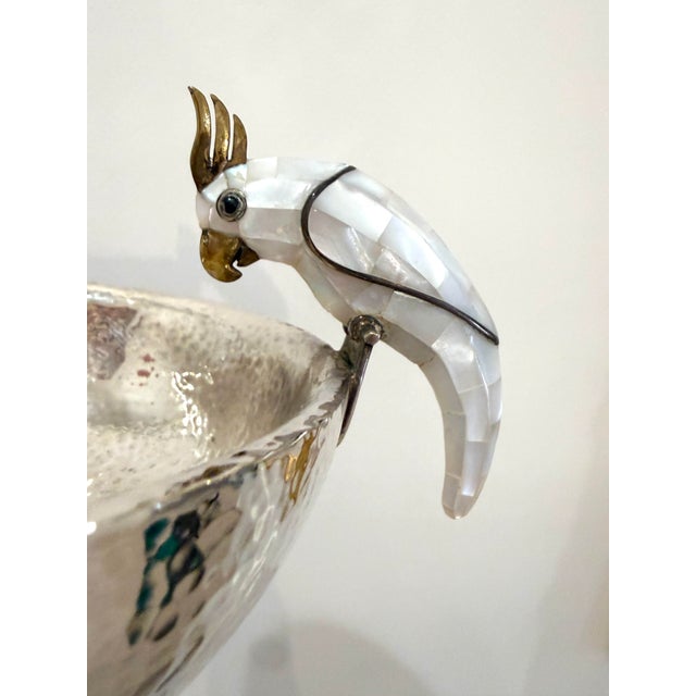 Metal Los Castillo Parrot Mocajete Bowl For Sale - Image 7 of 11
