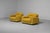 Gold Lounge Chairs in Yellow Bouclé from Salotti B&T, Italy, 1970s, Set of 2 For Sale - Image 8 of 17