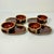 Chestnut 1980s Vintage Brutalist Boho Chic Arts & Crafts Lava Drip Ironstone Luncheon Sets - 8 Pieces For Sale - Image 8 of 15