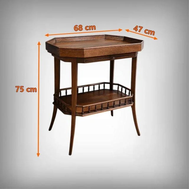 Art Deco Oak Coffee Table, 1930s For Sale - Image 15 of 17