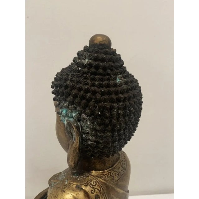 Bronze Mid 19th Century Bronze Hindu Buddha For Sale - Image 8 of 13