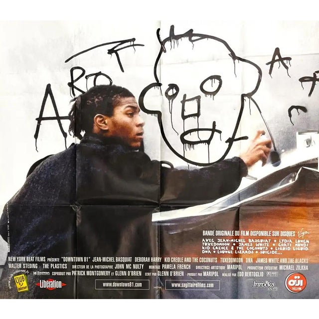 Jean-Michel Basquiat Downtown 81 movie poster 2001. A large scale poster - Published 2001 to promote the seminal early...