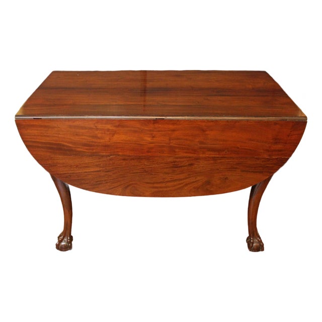 Circa 1730-50 Irish Drop-Leaf Mahogany Table For Sale