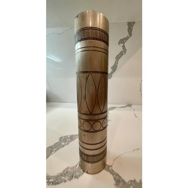 1960s Etched 1960s Mario Pinton Vase For Sale - Image 5 of 8