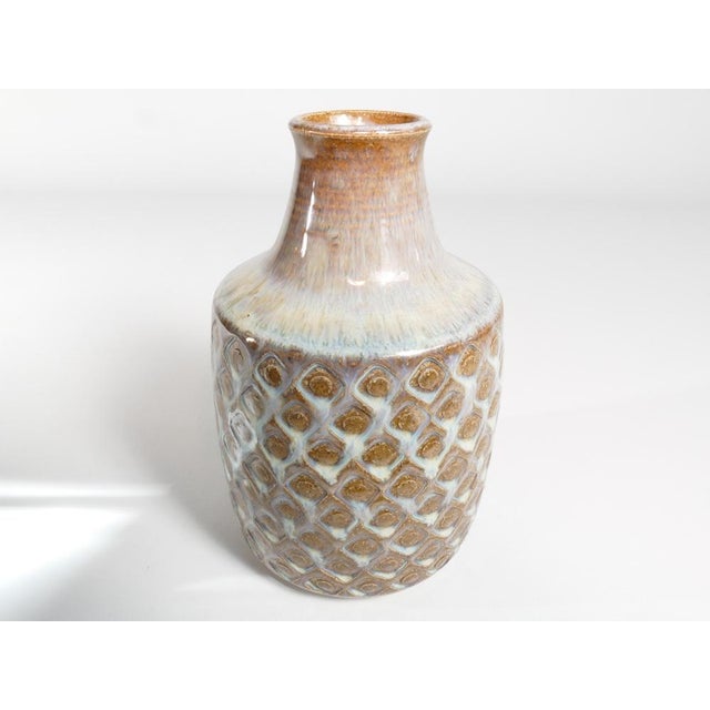 Scandinavian Modern Blue Glazed Stoneware Vase from Søholm, 1960s For Sale - Image 11 of 18