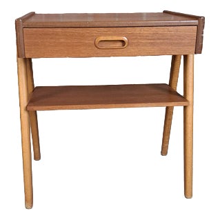 Vintage Scandinavian Teak Bedside Table, 1960s For Sale