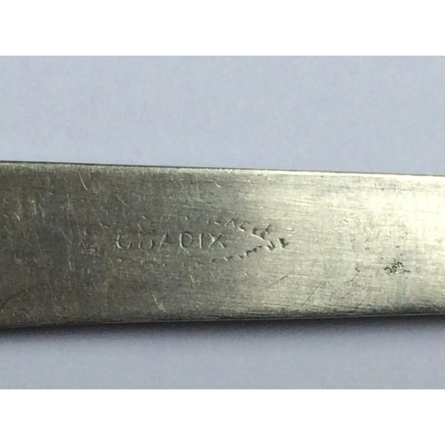 Mid-Century Modern Stainless Steel Baby / Infant Feeding Spoons - Set of Two For Sale - Image 10 of 13