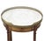 French French Louis XVI Style Marble Top Mahogany Side Table With Brass Gallery, C. 1920s For Sale - Image 3 of 4