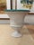 Ceramic Vintage Deruta Italy White & Green Urn Shaped Vase For Sale - Image 7 of 8