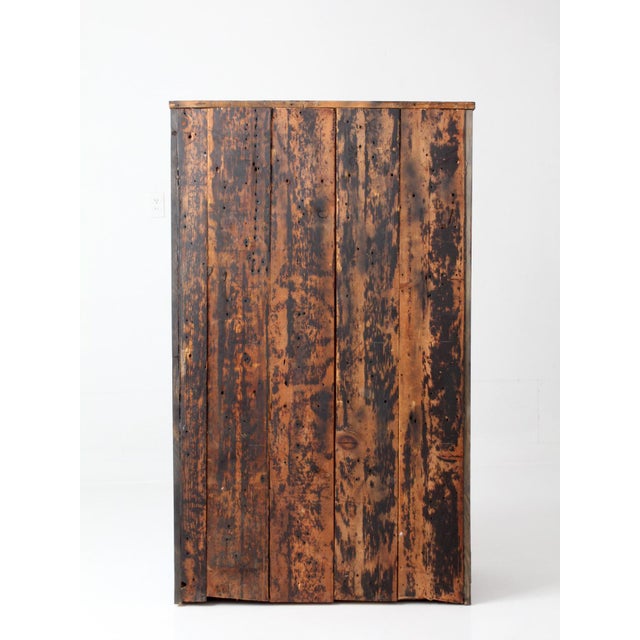 Antique Primitive Cabinet Cupboard For Sale - Image 10 of 18