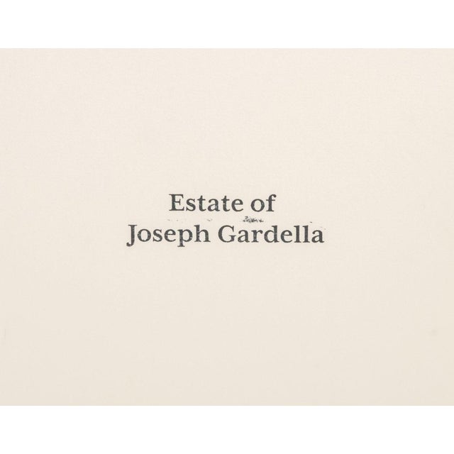 Paper Joseph L. Gardella Red Abstraction Mixed Media For Sale - Image 7 of 7