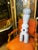 Vintage Light Blue Wooden Mexican Sculpture For Sale - Image 4 of 11