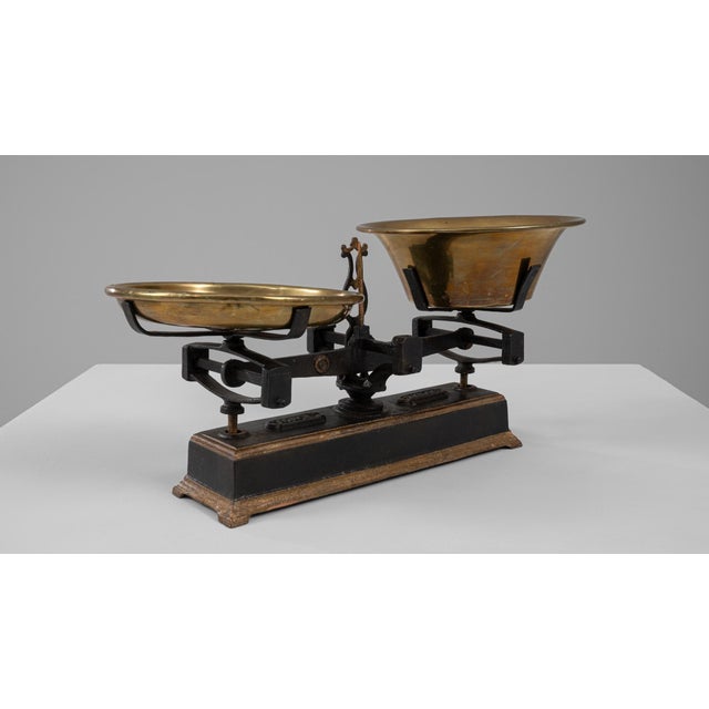 19th Century French Iron & Brass Scale For Sale - Image 11 of 18