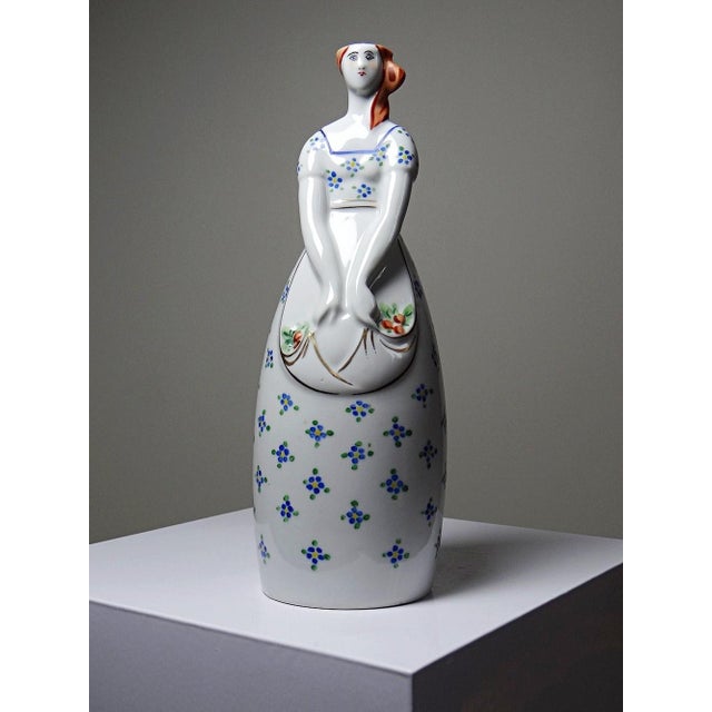1920s Antique Porcelain Bottle by Michelaud for Robj Paris, 1920s For Sale - Image 5 of 12