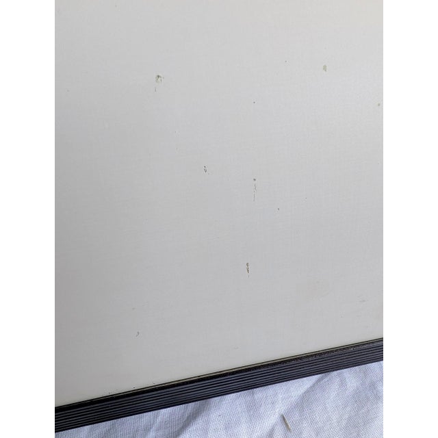 Bronze 1970s Mid Century Lightcraft Frosted Glass U-Bar Bathroom Vanity Light For Sale - Image 8 of 8