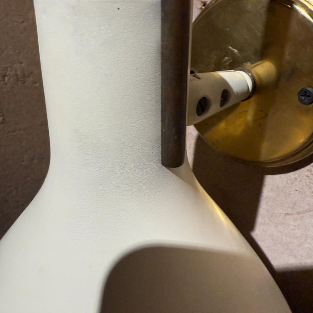 White Pair of Lightolier Wall Sconces Mid Century Modern For Sale - Image 8 of 10