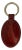 Cartier Vintage Burgundy Red Leather Key Chain Bag Charm, 1980s Design For Sale