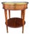 French Louis XVI Style Round Side Table with Marquetry and Drawer, 1930s For Sale