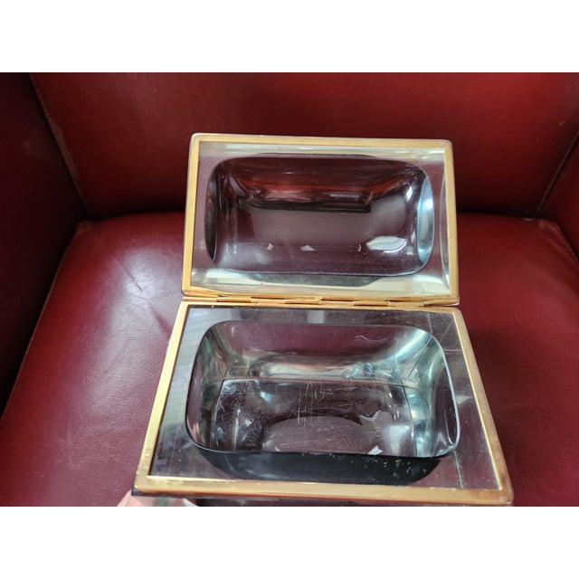 Vintage Murano art glass trinket jewlery box.