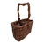 Rustic Natural Wood Woven Bottle Carrier For Sale